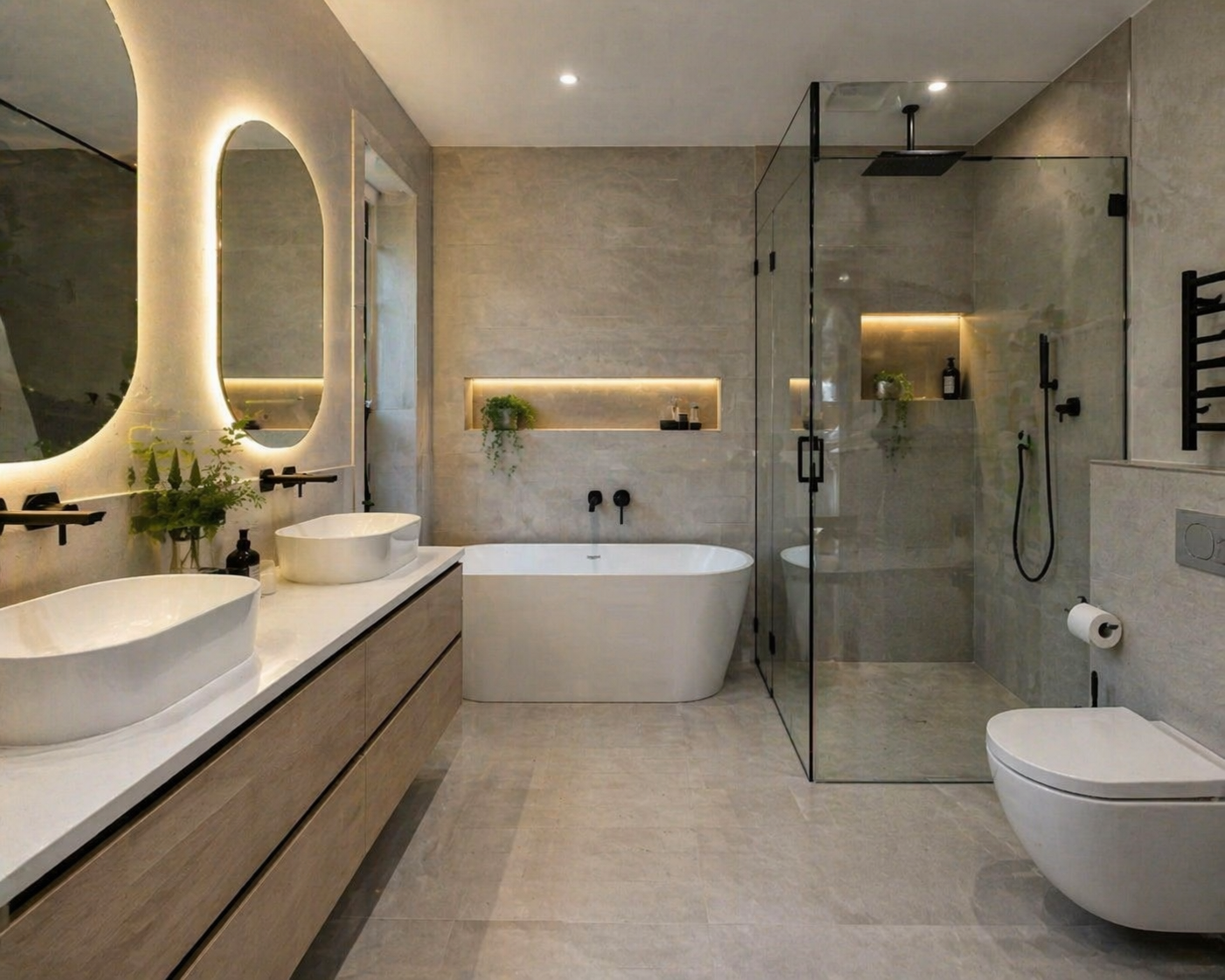 Master bathroom luxury